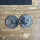 2002-P&D Kennedy Half Dollars, Clad, 2-coin lot, *NIFC.