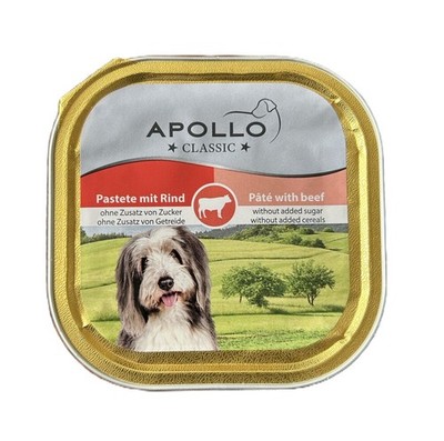 Apollo Hundefutter Adult Pastete mit Rind 54 x 300g