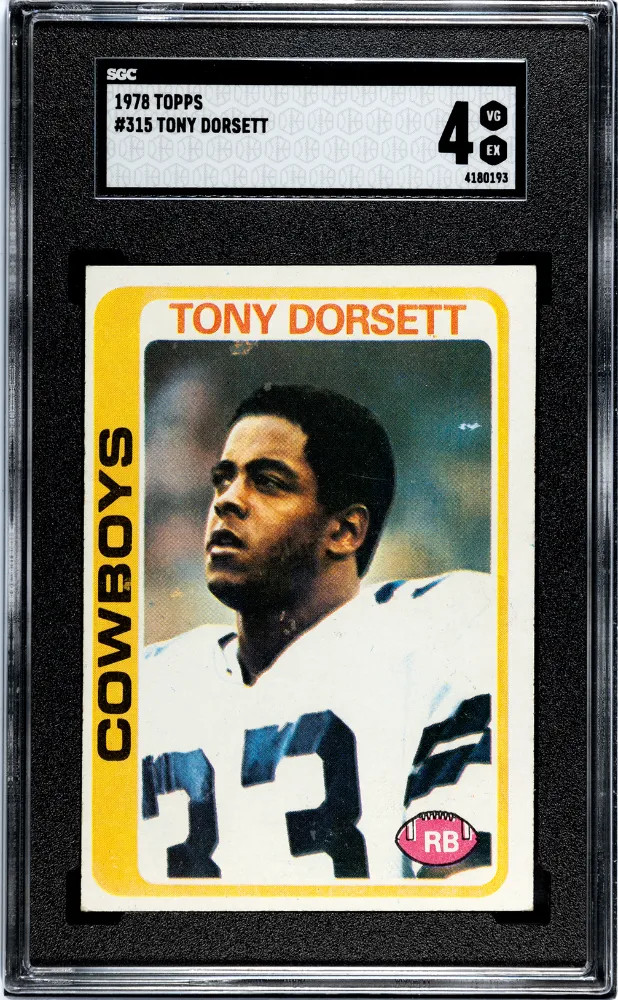 1978 Topps Tony Dorsett #315 SGC 4