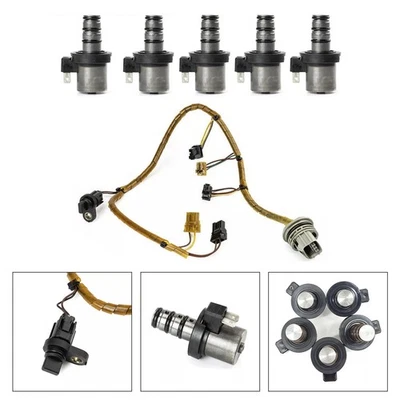 F4A41 F4A42 Transmission Shift Solenoid Kit with Harness Pour Mitsubishi Hyundai - Photo 1/4