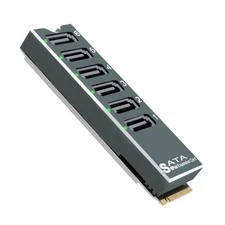PCIe3.0 To SATA6G Adapter 6 Port For Servers Storage Expansion Card Fast