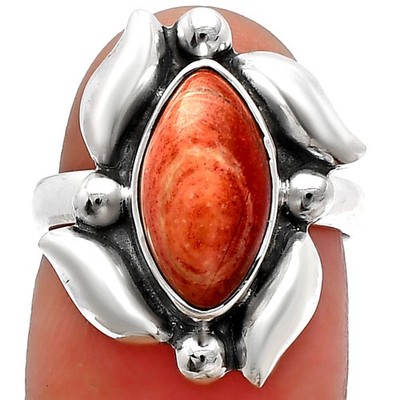 Natürlicher Schlangenhaut Jaspis 925 Sterling Silber Ring Gr.6 Schmuck R-1125