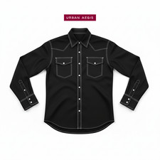 FR Flame Resistant Cotton Work Shirt, 8.25oz, FR buttons, 2 Chest Pockets