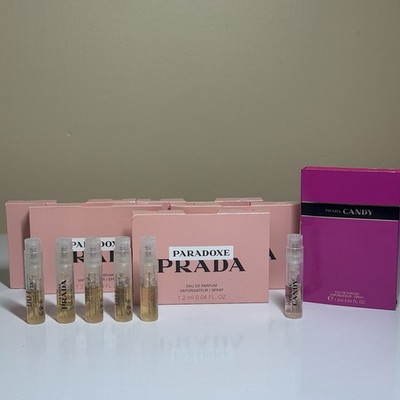 5 Prada Paradoxe 1.2ml+ 1 Prada Candy 1.2ml. Eau De Perfume. Women.Travel Size