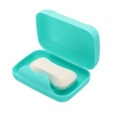 Travel Soap Case, 3.5x5.1" Portable Soap Box Holder Rectangle, Blue 