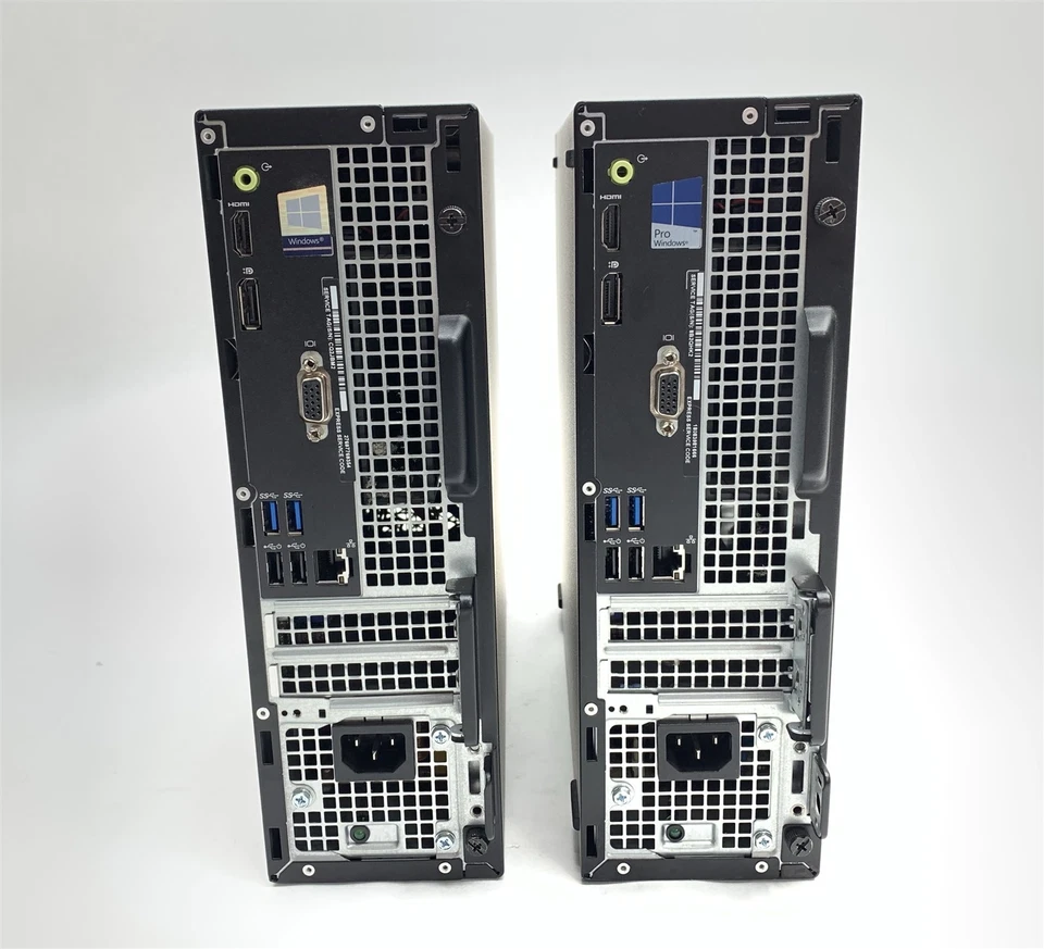 Dell Optiplex 3050 SFF Intel i3-7100 3.90GHz 16GB 256GB NVMe Win10 Pro PC Lot 2 - Image 3 of 4