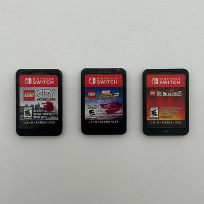 LEGO City Undercover + Marvel Super Heroes 2 + Incredibles Nintendo Switch Lot