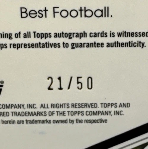 2022 Bowman University Best Jayden Reed Gold RC Auto /50 Packers Rookie SSP RARE - Image 4 of 4