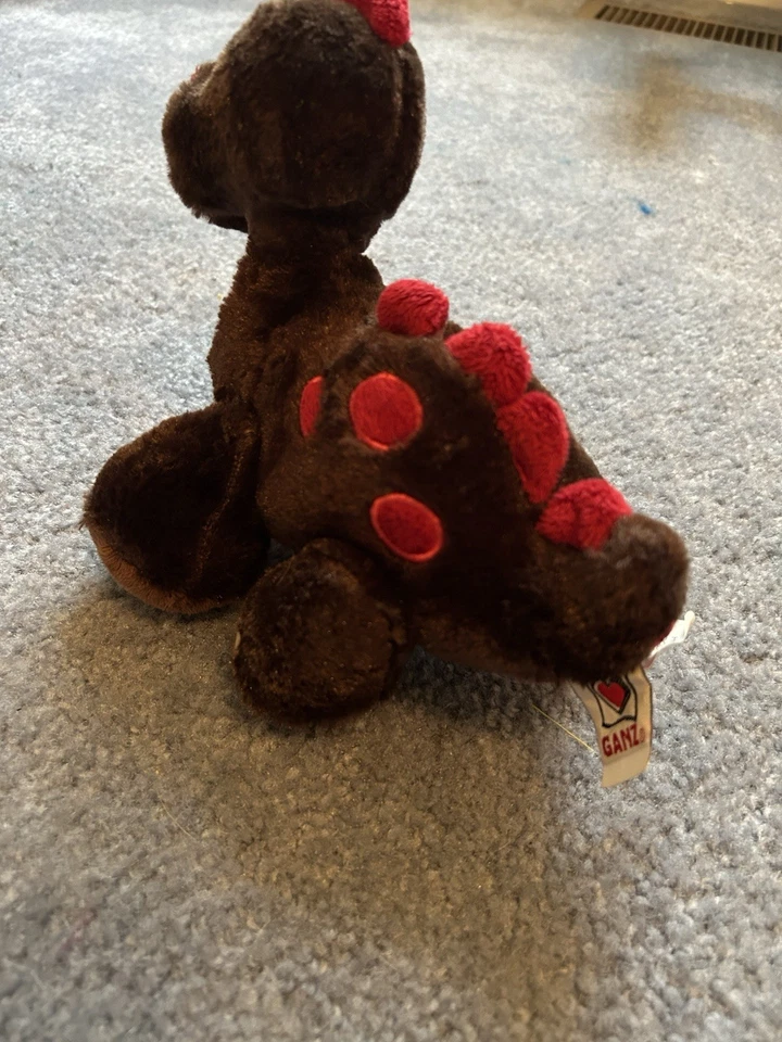 GANZ Webkinz Cocoa Dinosaur HM338 Bean Bag Plush Stuffed Animal Toy 8” NO CODE - Image 2 of 2