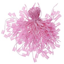 Tupalizy 7 Inch Nylon Hang Tag String for Clothes Gift Bags 7.5inches, Pink