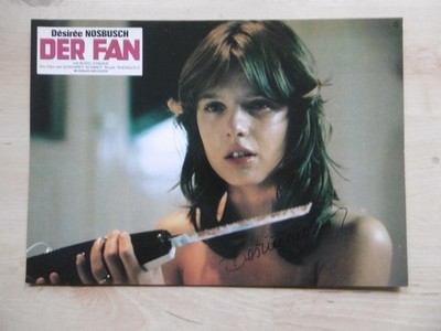 Desiree Nosbusch autograph signed A4 cinema poster lobby card the fan''