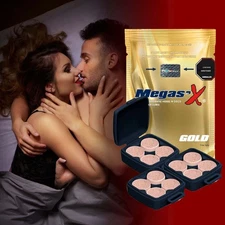 Megas'X Gold 12 Pills Supplement For Couples Extra Sexual Energy Libido