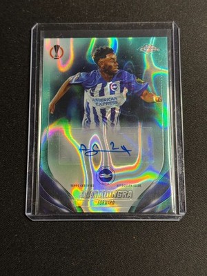 2023-24 Topps Chrome UCC Simon Adingra Aqua Lava Auto Brighton & Hove Albion FC