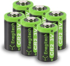 Enegitech CR2 3V Lithium Battery, CR15H270 1000mAh for Golf 6 Pack 