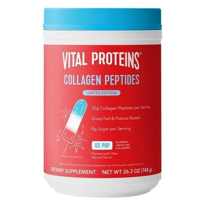 Vital Proteins Limited Edition ICE POP Collagen Peptides Powder 26.3 oz EXP 4/27