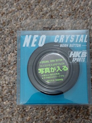 JDM HKB Sports Neo Crystal Original Horn Button The MOMO Steering Wheels Black