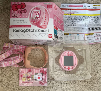 Tamagotchi Smart Sanrio Characters Special Set Tamasma Kitty Watch Pink Tested