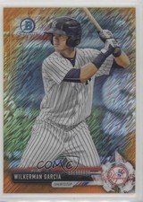 2017 Bowman Chrome Prospects Orange Shimmer Refractor 5/25 Wilkerman Garcia s3g