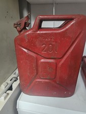 Menged 20l Red Metal Jerry Can Marked 1962 Clean Inside