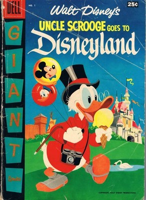 Uncle Scrooge Goes to Disneyland (Walt Disney's) #1 GD; Dell | low grade - 1957