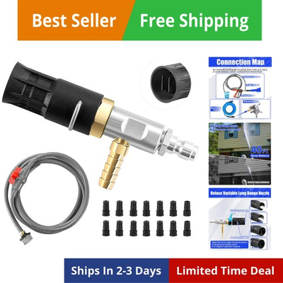 #ad Adjustable Long Range Nozzle for Pressure Washer 5 6.5 GPM Downstream Inject... $162.76