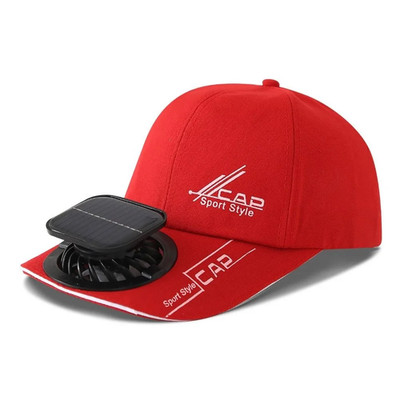 Mütze Solar Ventilator Wiederaufladbar USB Sonne Sommer Hut Wandern Pro