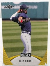 Riley Greene RC Gold 2021 Leaf Draft #16 Detroit Tigers Rookie 