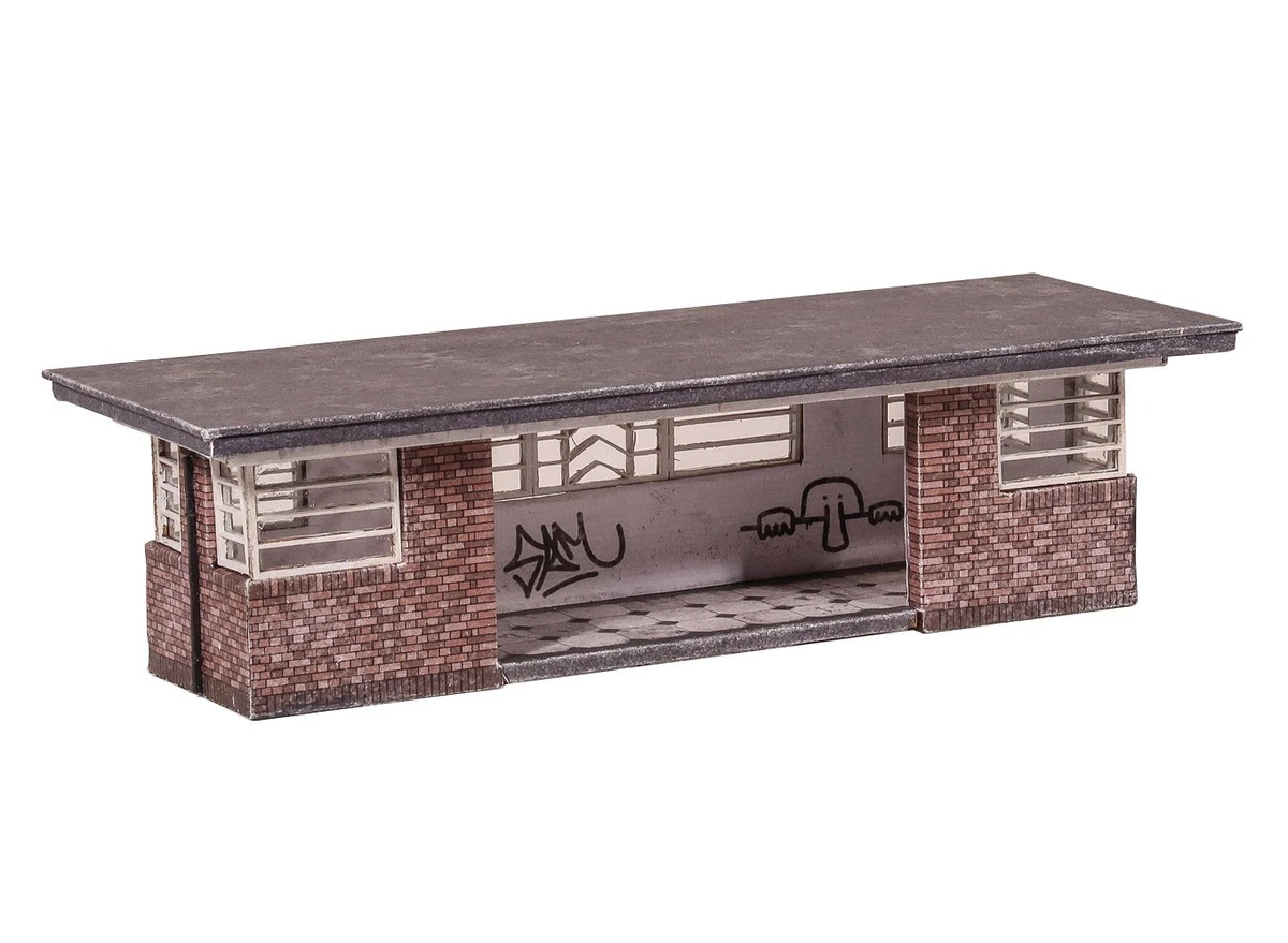 Double Bus Garage. MDF Model Kit. OO/HO Gauge Railway Train Scenery - Foto 8