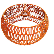 Woven Pendant Lamp Shade Hanging Light Cover B Lampshade Decor