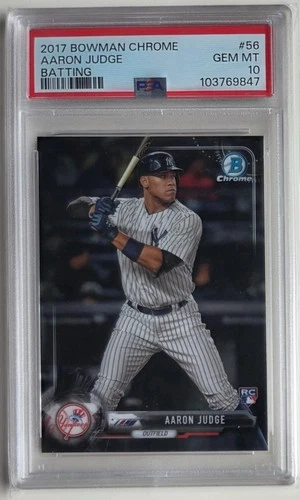2017 Bowman Chrome #56 Aaron Judge (RC) PSA 10