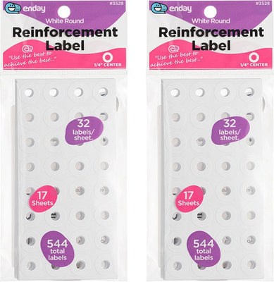 #ad #ad Hole Reinforcement Stickers Pack of 1088 Paper Hole Reinforcements for School Ho $8.99