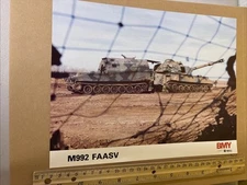 Vintage BMY Combat Systems US Army M992 FAASV Military Vehicle Brochure Tank