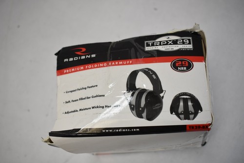 Radians TR29-BX Industrial Safety Ear Muff Premium Folding Earmuffs 29NRR - Foto 4 di 8