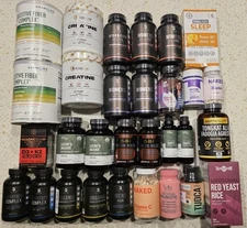 Huge Wholesale Lot Of 30 Assorted Vitamins & Supplements NEW & Sealed 03/2026+