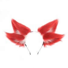 Nine Tailed Foxes Plush Ear Headbands Costume for Cosplay and Anime Enthusiasts