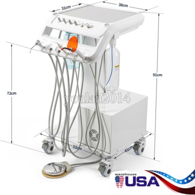dental portátil móvil Unidad compresor de aire succión scaler curing light