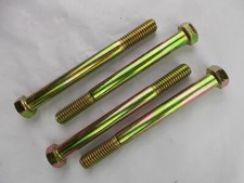 Hex Head Bolt 7/16"- 14 x 4-1/2" Long "4 Bolts" Grade 8  Zinc 7/16-14x4-1/2