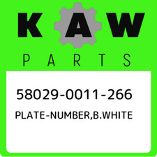 2016 Kawasaki Kx85 OEM Accessory B.white Number Plate for sale 