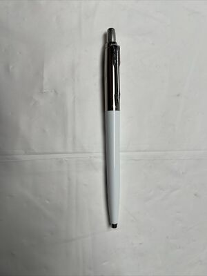 Parker Pen White Ballpoint Pen NEW WITHOUT BOX DEFECTS