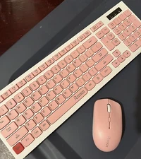 Reccazr Pink Keyboard And Mouse Combo