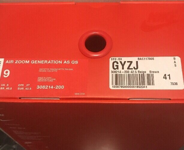 New Nike Air Zoom Generation AS QS Lebron 308214-200