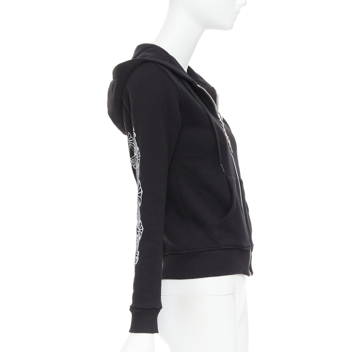 A&G Rock n Roll Couture Amal Guessou black 925 silver dagger crop
