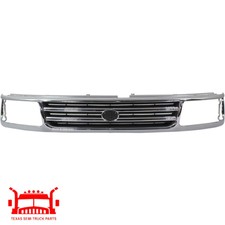 For 1993-1998 Toyota T100 Grille Chrome Shell With Black Insert Plastic For 1993-1998 Toyota T100 Grille Chrome Shell With Black Insert Plastic