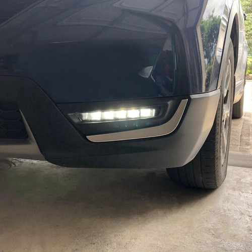 LED DRL Daytime Running Fog Lamp Lights w/Brackets For Honda CRV CR-V 2017-2019 - Picture 5 of 15