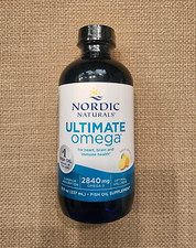Nordic Naturals Ultimate Omega 2840mg Omega-3 8oz / 237mL 11/28 NEW SEALED