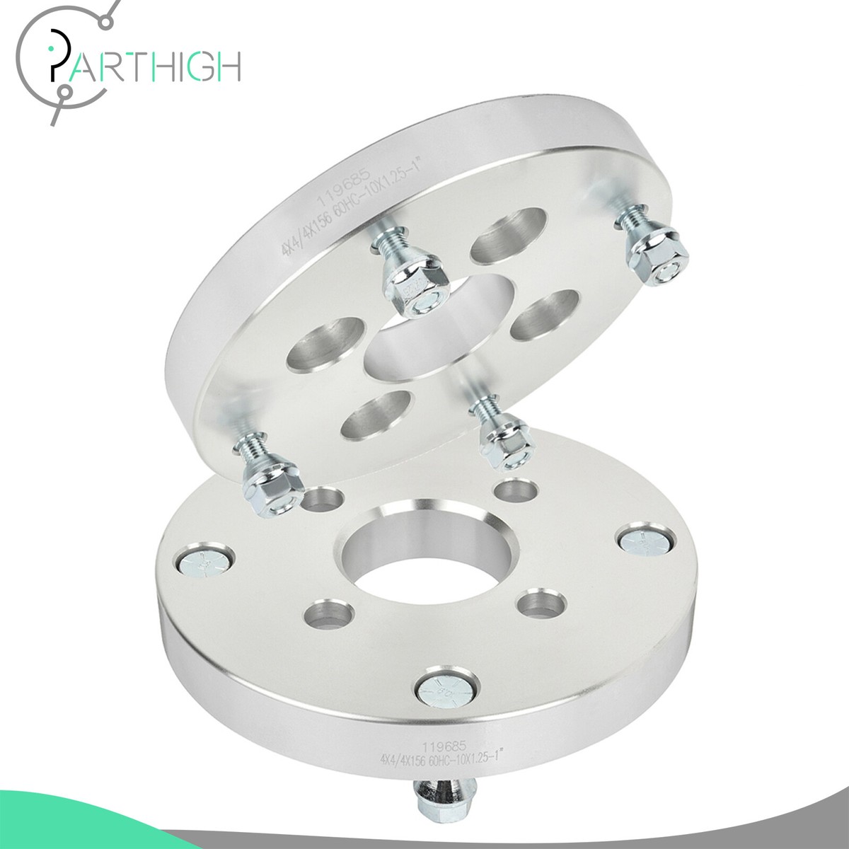 For EZ GO Golf Carts 4x101.6 to Polaris 4x156 Wheels (2) 1