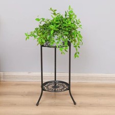 Image of Outdoor Plant Stand Flower Pot Holder Rack Display Metal Shelf Garden Balcony
