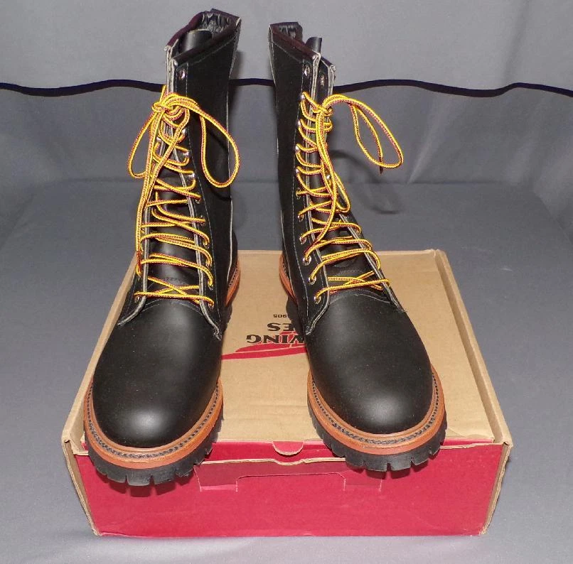 Red Wing Shoes⚡️Men\'s Black Leather Brogue Boots⚡️Vintage Red Wing Second - 9423 Beckman Men main image 4