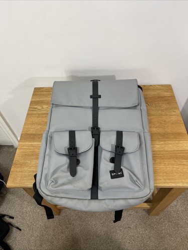 Spiral Brewer S99850 Backpack grey faux leather backpack/ rucksack - Picture 18 of 18