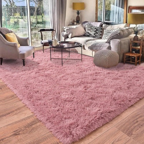 Soft Shag Rugs For Bedroom, Purple Fluffy Shaggy Rugs For Living Room Nursery - Picture 35 of 56